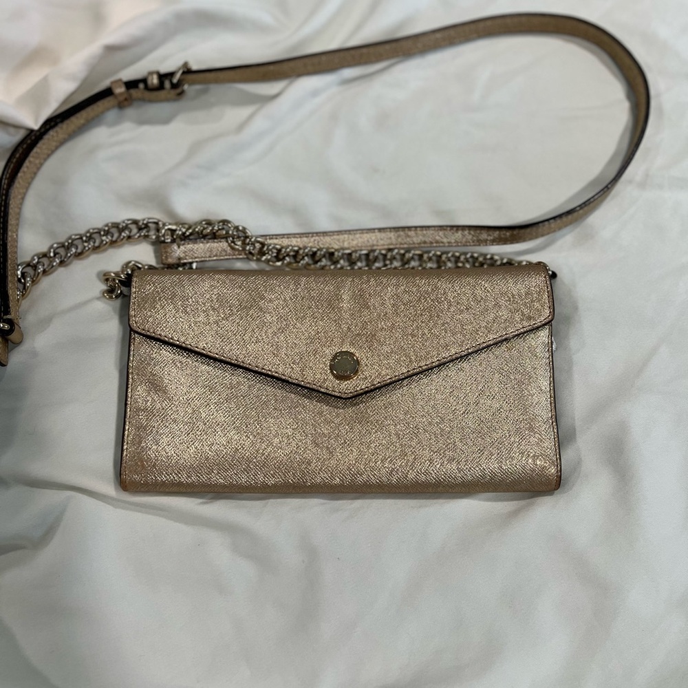 Wallet Gold Crossbody Bag - Picture 2 of 15